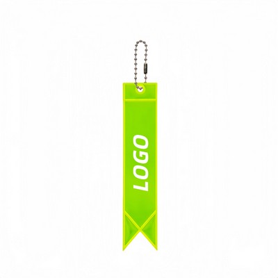 Reflector Tag Pendant Reflective Safety Keychain Gear