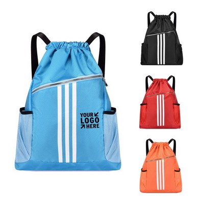 Polyester Drawstring Gym Backpack
