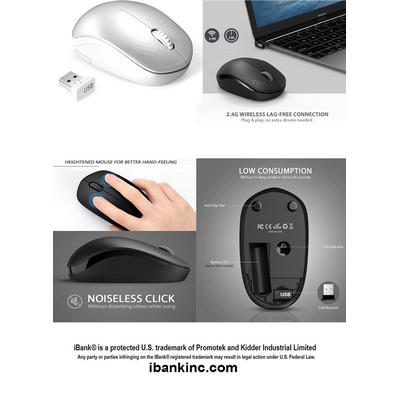 iBank ® Wireless Mouse for Laptop, PC, Tablet, Computer and Mac