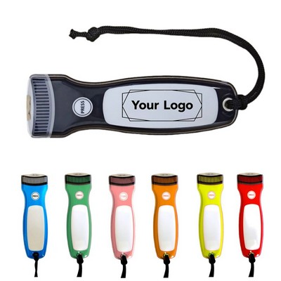 Flat Magnetic LED Flashlight with Strap