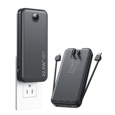 12000 mAh Charger Power Bank With AC Wall Plug