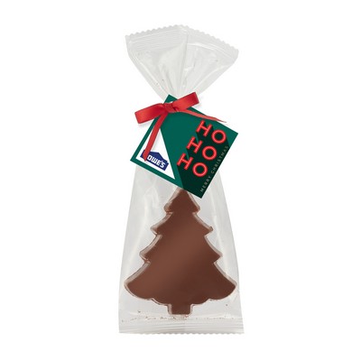 Belgian Chocolate Holiday Icons Favor Bag with Milk Chocolate Holiday Tree
