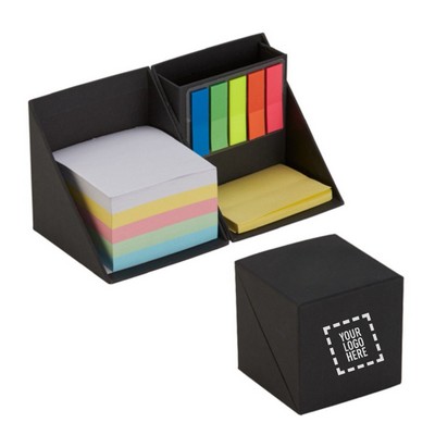 Sticky Notes Cube Box With Pen Holder