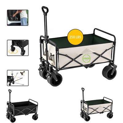 Collapsible Wagon Cart with Wheels Foldable