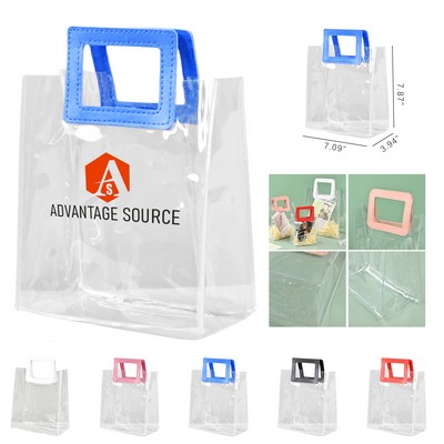 PVC Clear Tote Bag With Square Handle