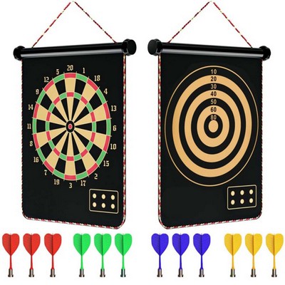 Double Sided Magnetic Dart Game Set for Kids Adults