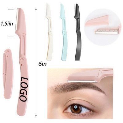 Tri-Color Foldable Eyebrow Razor