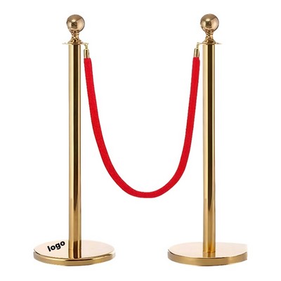 Stainless Steel Ceremony Railing Stanchion with Rope