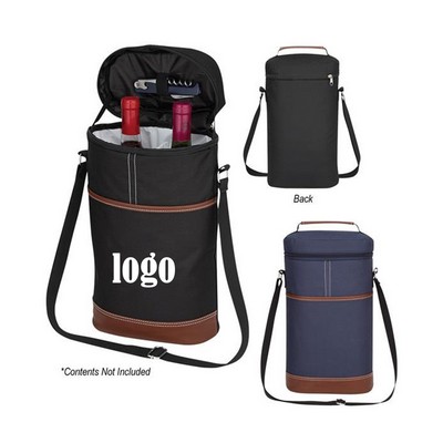 Dual Bottle Wine Cooler Tote Bag