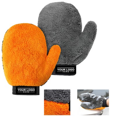 Double-Sided Microfiber Car Wash Mitt