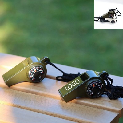 Custom Logo All Terrain Triple Purpose Survival Whistle