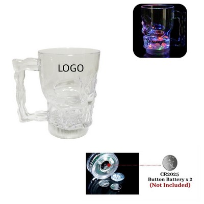 Reusable LED Light-Up Skull Mug