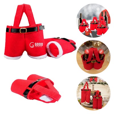 Christmas Santa Pants Gift Bag
