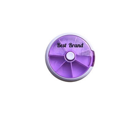 Round Rotating Pill Organizer