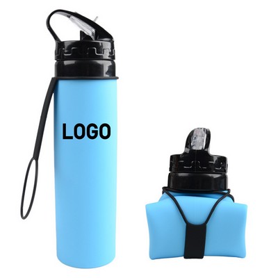 Silicone Collapsible Water Bottle – 20oz