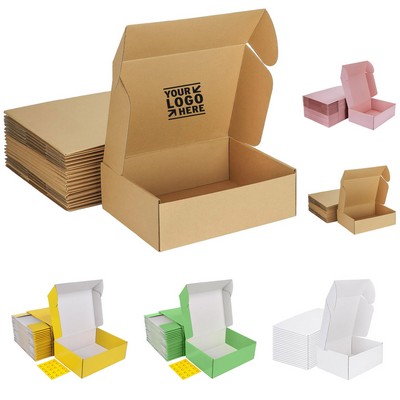 Easy to Assemble 12x9x4" Mailer Packing Literature Corrugated Cardboard Shipping Box
