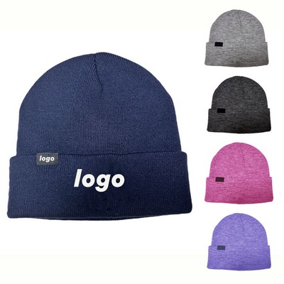 Acrylic, cuffed beanie
