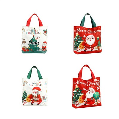 Reusable Christmas Gift Bag with Handle for Holiday Present Packaging