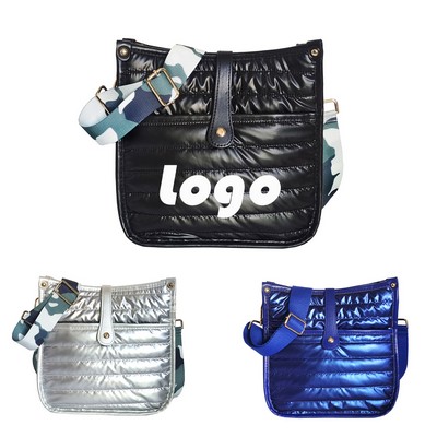Winter Down-Padded Crossbody Bag