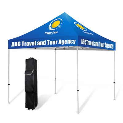 10' X 10' Hex Aluminum Frame w/ Custom Printed Canopy