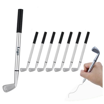 Plastic Golf Club Shaped Pens with Black Ink