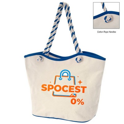 Laminated Cotton Canvas Tote Bag(20.5"W X 14.5"H X 7.75")