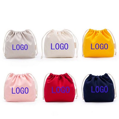 Ins Canvas Drawstring Pocket