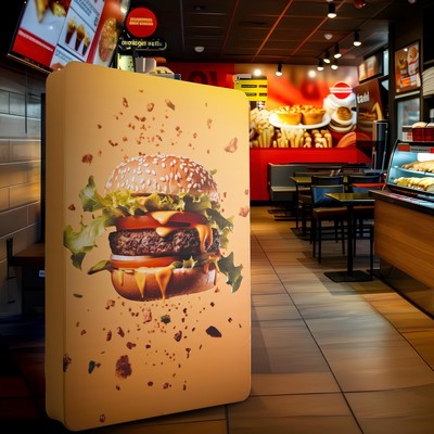 3D Fabric Banner Stand with Round Corners (3.5' x 10')