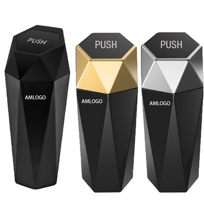 Mini Diamond Car-Themed Desk Trash Can