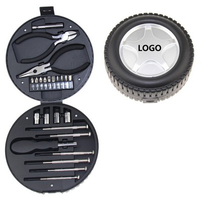 24-Piece-Set Car Tire Tool Kit