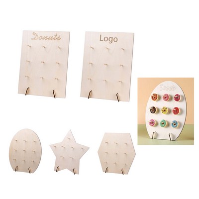 Donut Wall Display Stand Rack With Base For Parties Weddings