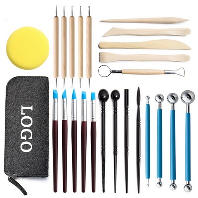 25-Piece Clay Carving Tool Set