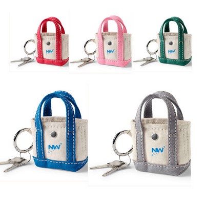 Mini Canvas Bag keychain