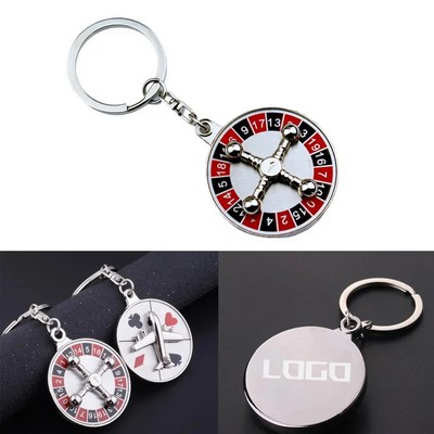 Rotatable Turntable Keychain