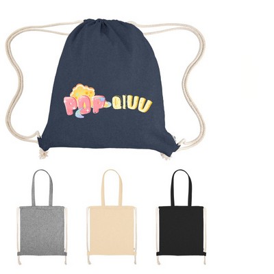 Recycled Cotton Drawstring Bag