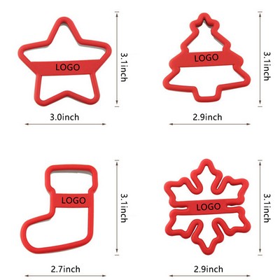 Stainless Steel Christmas Tree Shaped Molds Cookie Cutters