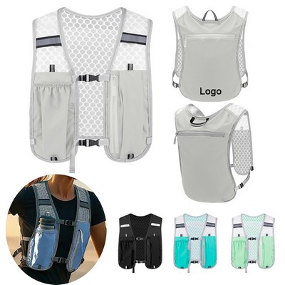Breathable Adjustable Rucksack Water Pack Lightweight Running Hydration Vest