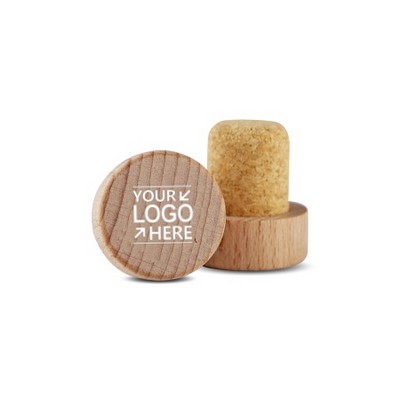 Natural Wood Wine Bottle Stopper