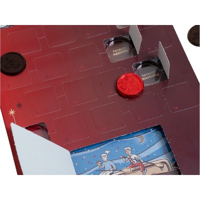 24-Day Custom Advent / Countdown Calendar with Custom Engraved Chocolate