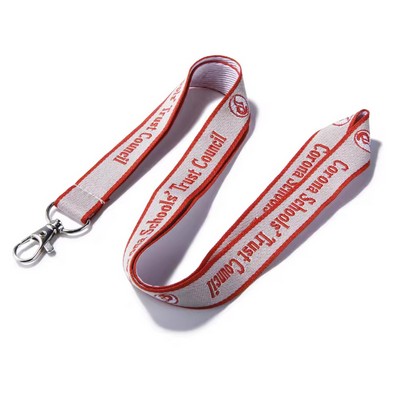 Custom Woven Lanyard with Hook
