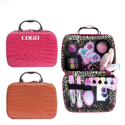 Stylish PU Leather Cosmetic Travel Bag