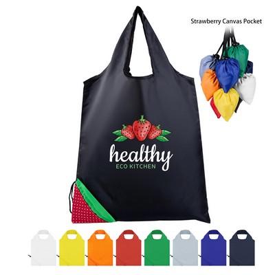 Foldable Tote Bag with Drawstring Pouch
