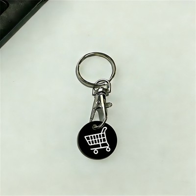 Custom Printed Detachable Plastic Token Coin Keychain