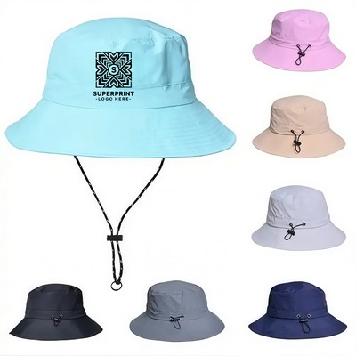 Polyester Packable Waterproof Bucket Hat with UV Protection