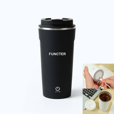 400 ml Portable Mixing Cup 304 Stainless Steel Magnetization Mixing Cup Coffee Cup