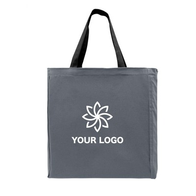 USA Union Made Edged Canvas Pocket Tote Bag