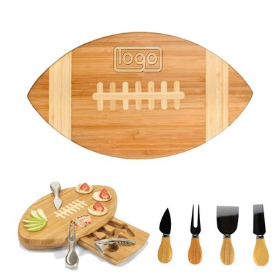 Quarterback Natural Wood Cutting Board