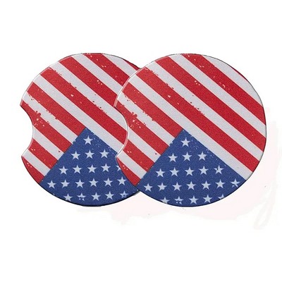 Absorbent Car Cup Holder Coaster Set