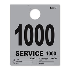 1000-1999 Heavy Brite™ Gray Premium Service Dispatch Number