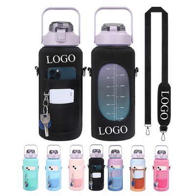 Water Bottle Holder Carrier Bag with Strap